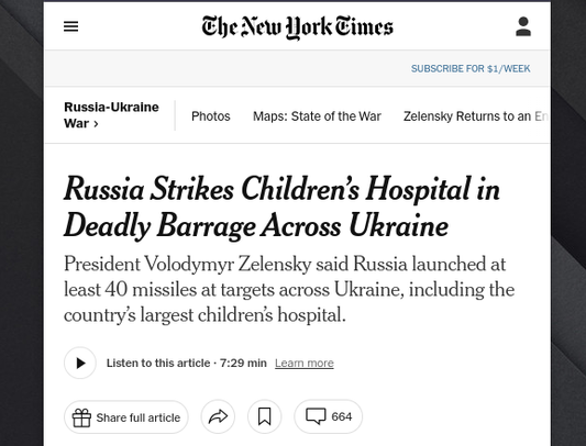 If the Russian Mafia installs their preferred GOP candidate into our Presidency in 2024 there will be a nuclear war between Russia and America - published 10/4/2024